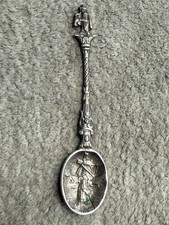 VINTAGE DUTCH COLLECTIBLE SOUVENIR SPOON .800 SILVER  3.25" DUTCH Man Windmill