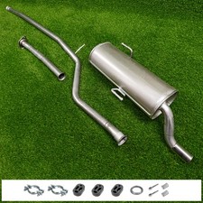 Auspuff für PEUGEOT 206 1.1 1.4 Fließheck mit CHROM / auch 206+ Schalldämpfer