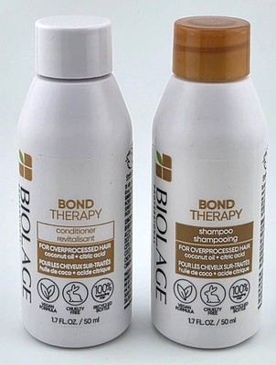 BIOLAGE Bond Therapy Shampoo & Conditioner DUO Mini Travel 1.7 oz Each