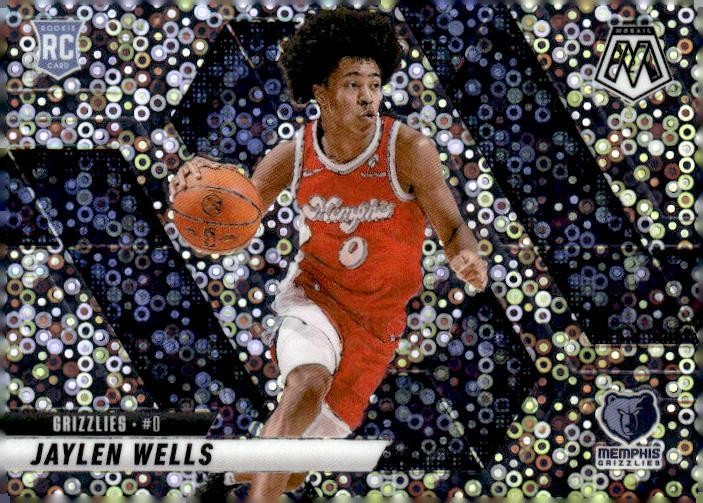 2024-25 Panini Mosaic #240 Jaylen Wells Fast Break Silver Mosaic