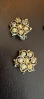 1950’s Signed BSK Aurora Borealis Rhinestone Starburst Brooch Bracelet Earrings — photo 2
