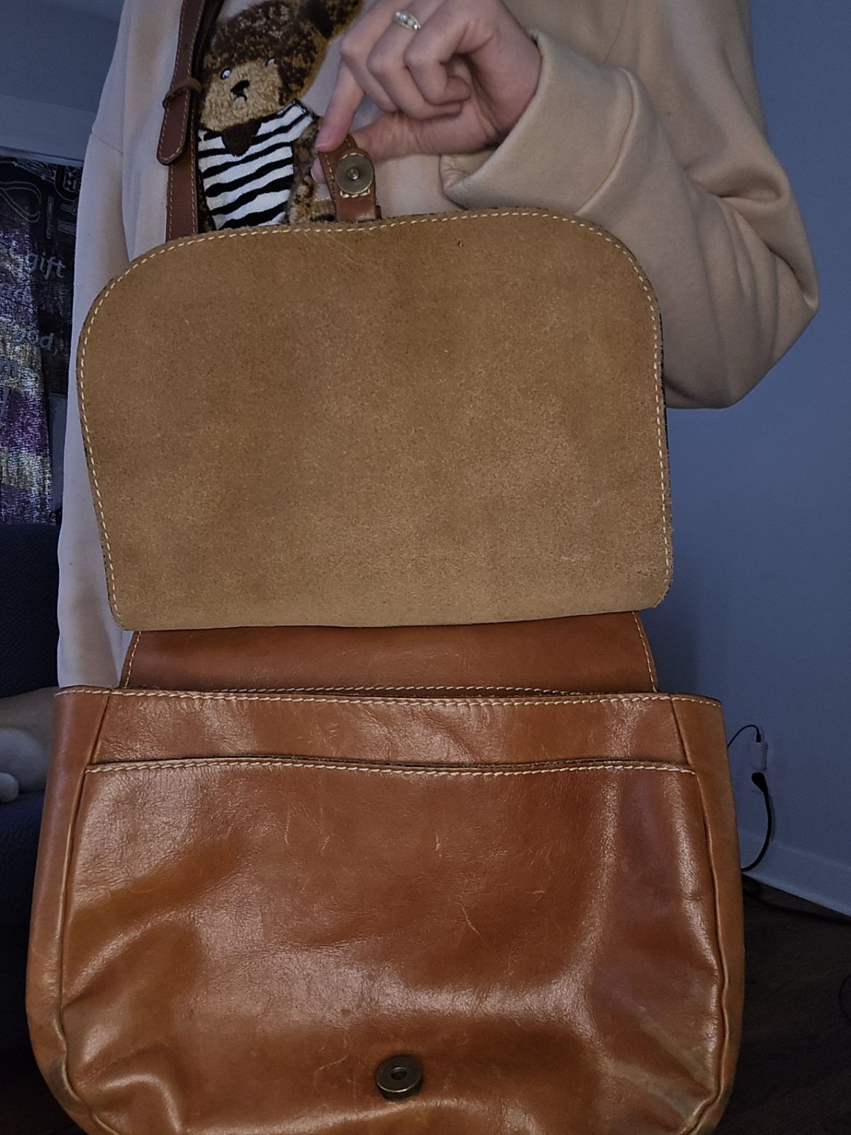 patricia nash italian leather crossbody purse - image 3