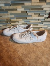 Converse Breakpoint Ox 157801C Unisex White Leather Sneakers Mens 7 Womens 8.5