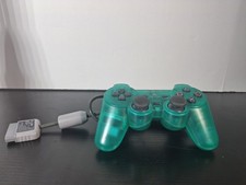 Sony PlayStation 1 PS1 OEM Clear Green DualShock Analog Controller SCPH-1200 