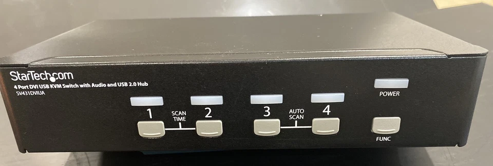 StarTech 4 Port DVI USB KVM Switch with Audio & USB 2.0 Hub - SV431DVIVA - Image 2 of 4