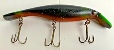 Vtg Muskie Fishing Lure Swim Whizz Northern Tackle Trolling Bait 8" Cabin Decor