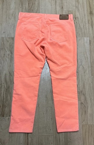 RALPH LAUREN Neon Orange Tompkins Corduroy Skinny Jean Pants Sz 31 - Picture 12 of 13
