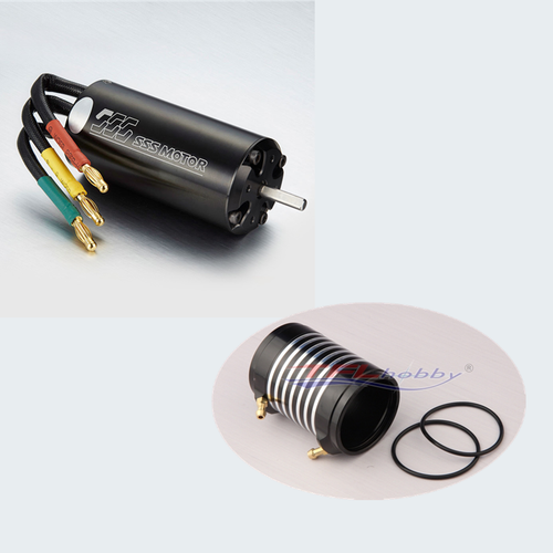 SSS 4092 1400KV/1550KV/2140KV Brushless Motor + Water Cooling Jacket For RC Boat - Picture 14 of 19