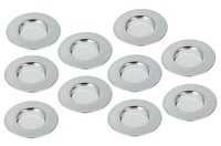 10Er Set Metaltex 297575010 Haarfangsieb 7,5 Cm Inox / Sieb / Abflusssieb / H...