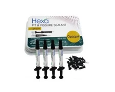 Hexa PIT & FISSURE SEALANT Light Cure 4x2ml Syringes + Tips Opaque EXP: 2026-04