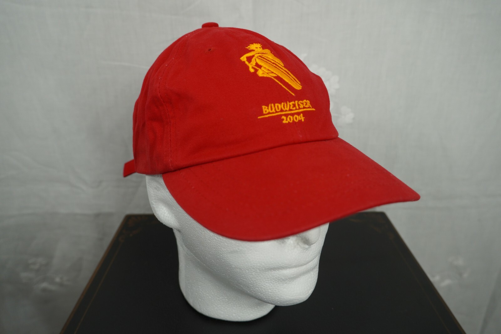 Budweiser Hat Cap Red Adjustable Strapback Hat Ca… - image 2