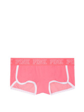 Victoria's Secret PINK Logo Boyshort Panty Hot Pink Lurex