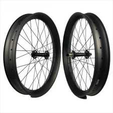 27.5er UD Carbon Fatbike Wheelset 90mm Width 40mm Depth Bike Wheels Tubeless