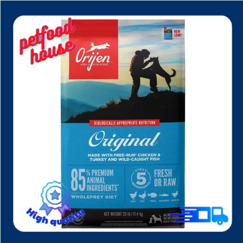ORIJEN Original Grain Free Dry Dog Food 25 lb bag