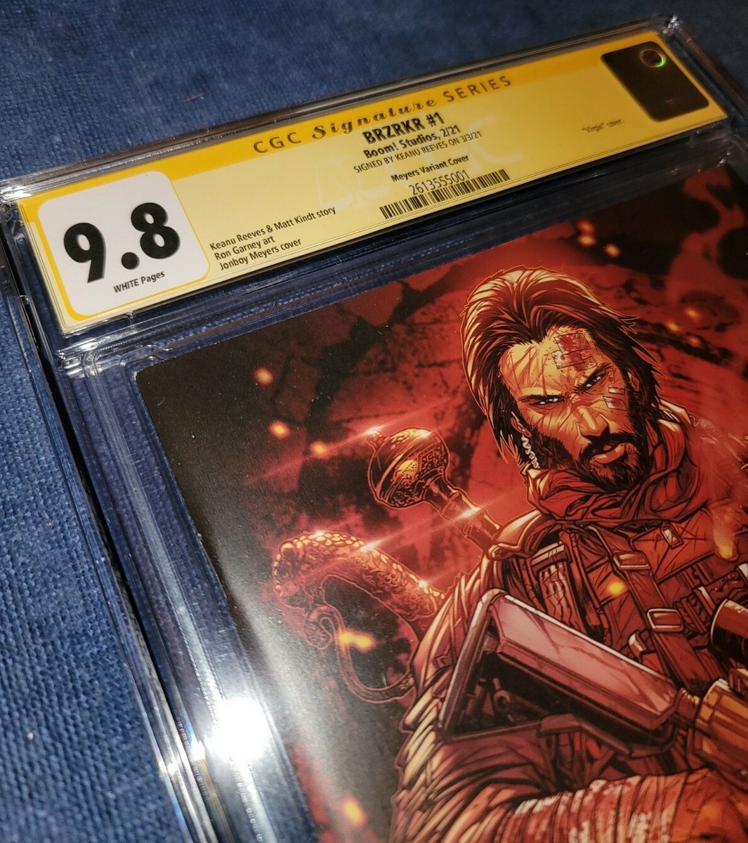アメコミリーフ BRZRKR #1 CGC 9.8 Brzrkr 1 Jonboy 1:1000 variant signed by Keanu Reeves CGC
