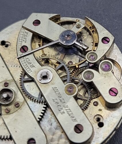 Antik 36,5 mm Arnold Billon hochwertiges Taschenuhrwerk wie besehen - Bild 4 von 7