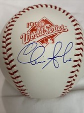 Chris Sabo Autographed Signed OMLB 1990 WS Baseball Cincinnati Reds B