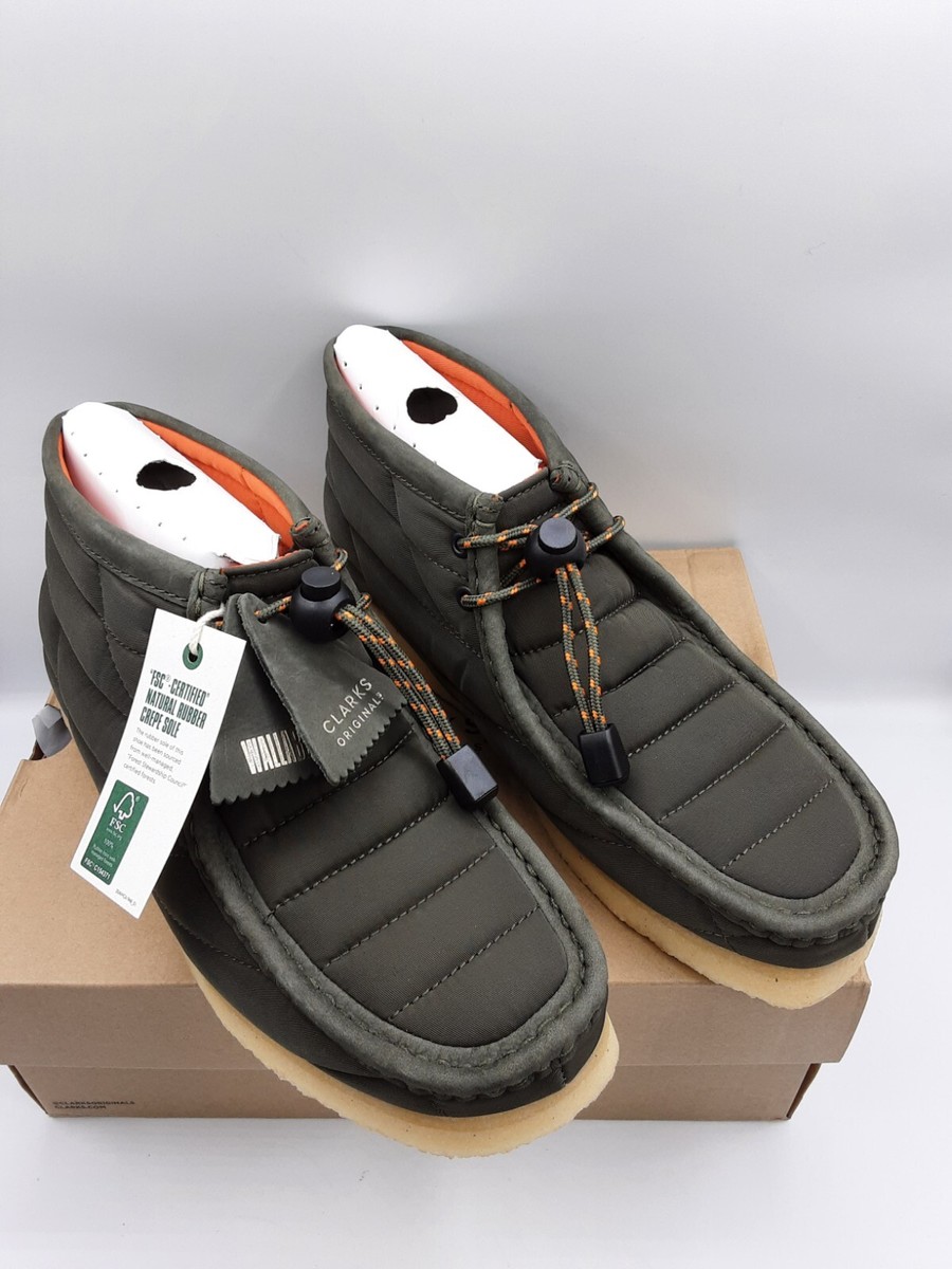 靴 Clarks Wallabee Khaki us 9 1/2 Clarks Originals 26168760 women's Wallabee khaki quilted