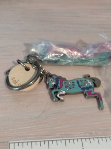 Sakroots Key Chain Ring Fob Zipper Equestrian Tassel  - Afbeelding 1 van 2