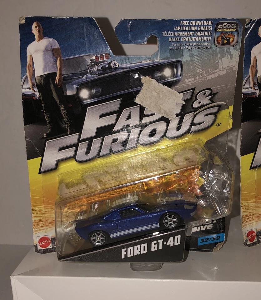 Mattel Fast and Furious Ford GT40 And Navistar MXT cars - Image 2 of 4