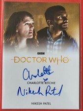 Doctor Who Series 11 & 12 Charlotte Ritchie & Nikesh Patel Dual Auto Card