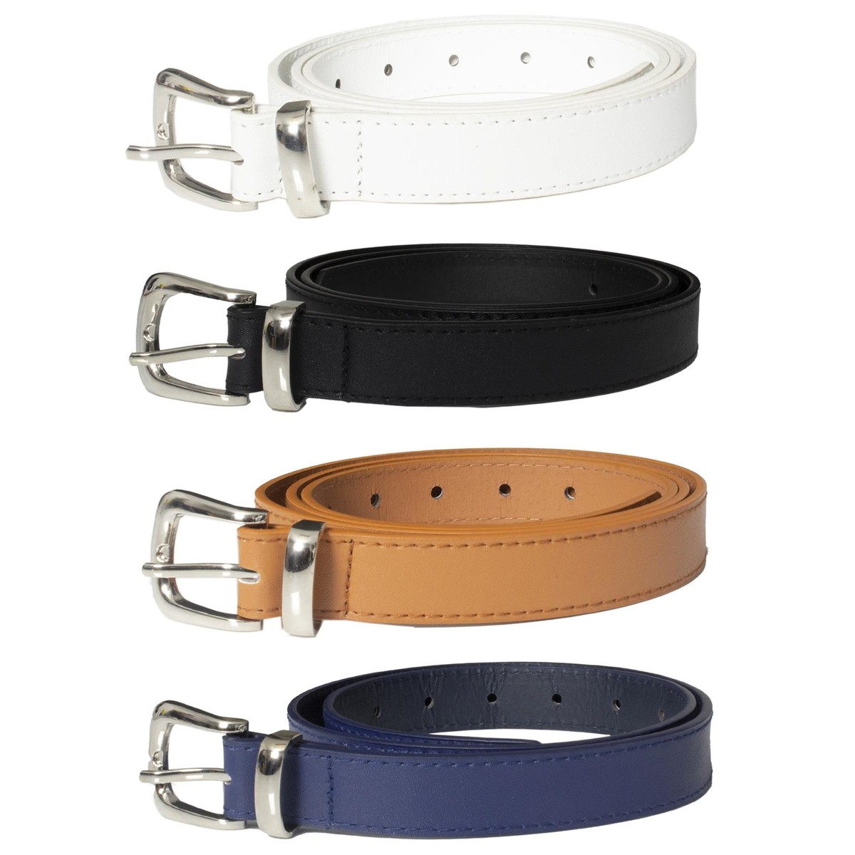Enzo Belts Womens Leather Ladies Buckle Waist Casual Jeans Dress
