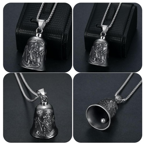 St. Christopher Guardian Bell Motorrad Lucky Bell Edelstahl Ride Bell - Bild 8 von 12