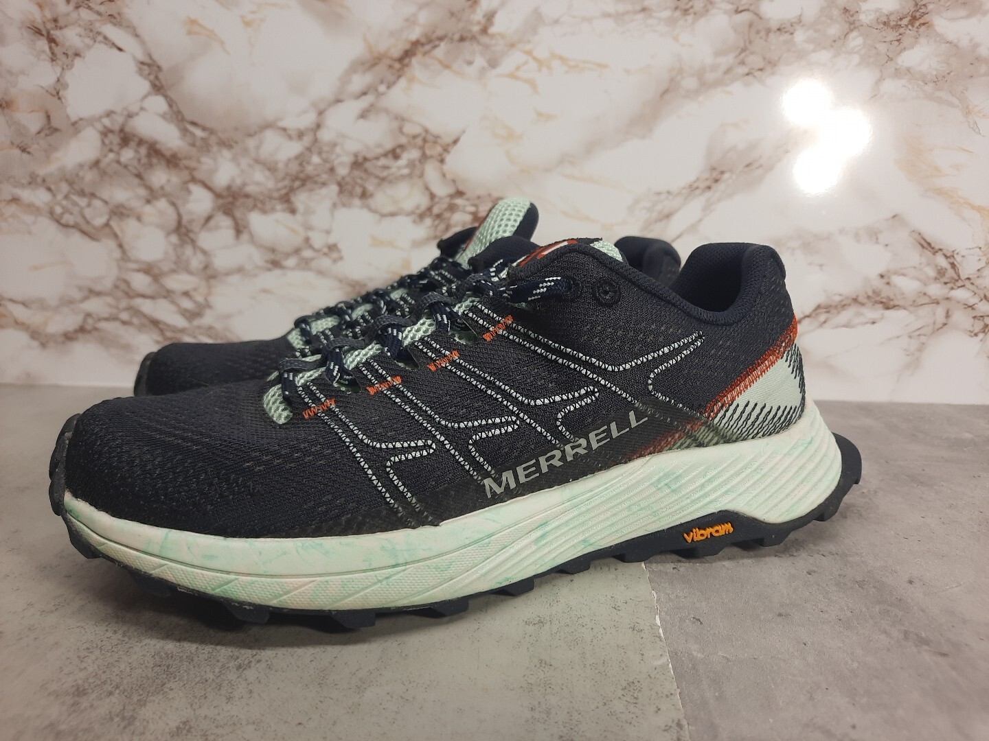 Merrell MOAB J066816 Mujer Tenis Azul Marino/Verde azulado Talla 6.5