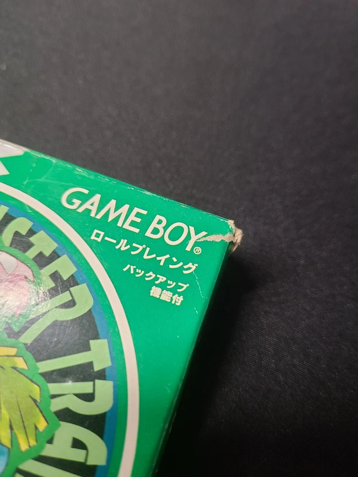 1996 Pokemon Green First Print Big UPC 00 Cartridge Boxed Japanese New Battery - Image 3 of 4