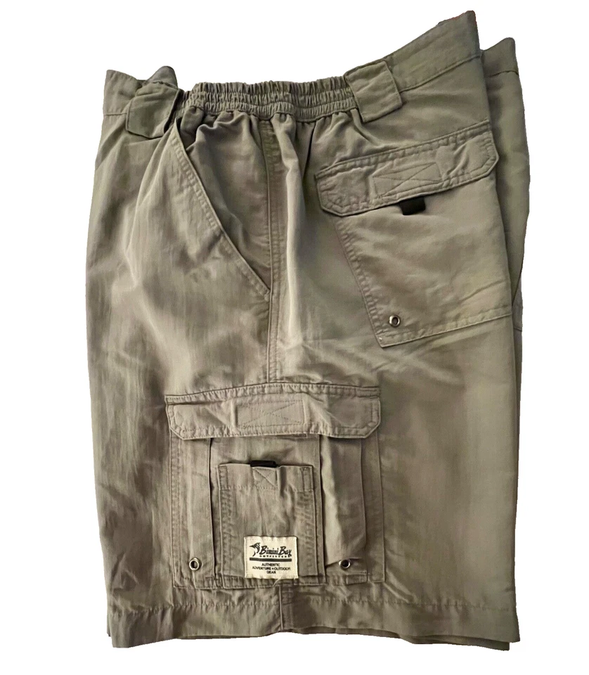 Bimini Bay Outfitters Ldt. Pantalones cortos cargo informales al aire libre de nailon gris talla 42 para hombre Foto 3 de 4
