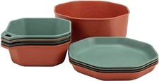 Gear Compleat Tableware Set - Polypropylene Camping Cookware - Portable Outdoor 