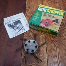 Thompson Roto Stripper 1/4 in Drill Attachment Fine Tool Paint Rust Removal USA