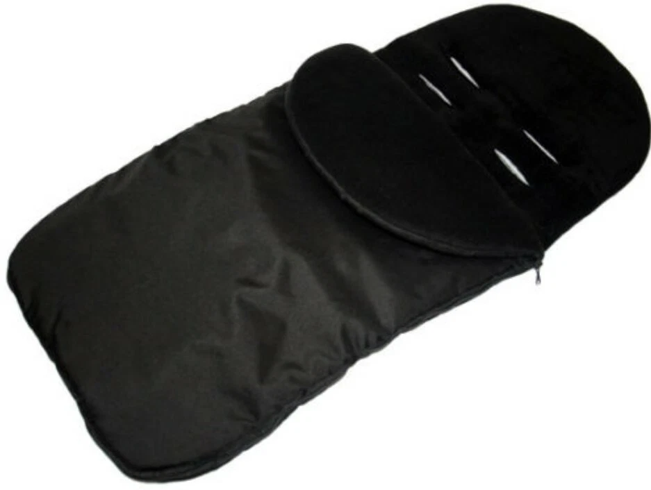 Universal Fußsack schwarz passend Kinderwagen Buggy kompatibel mit Ickle Bubba
