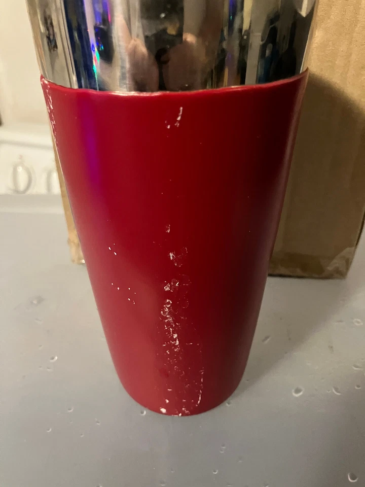 Vaso de tequila 1800 rojo inoxidable Foto 4 de 4