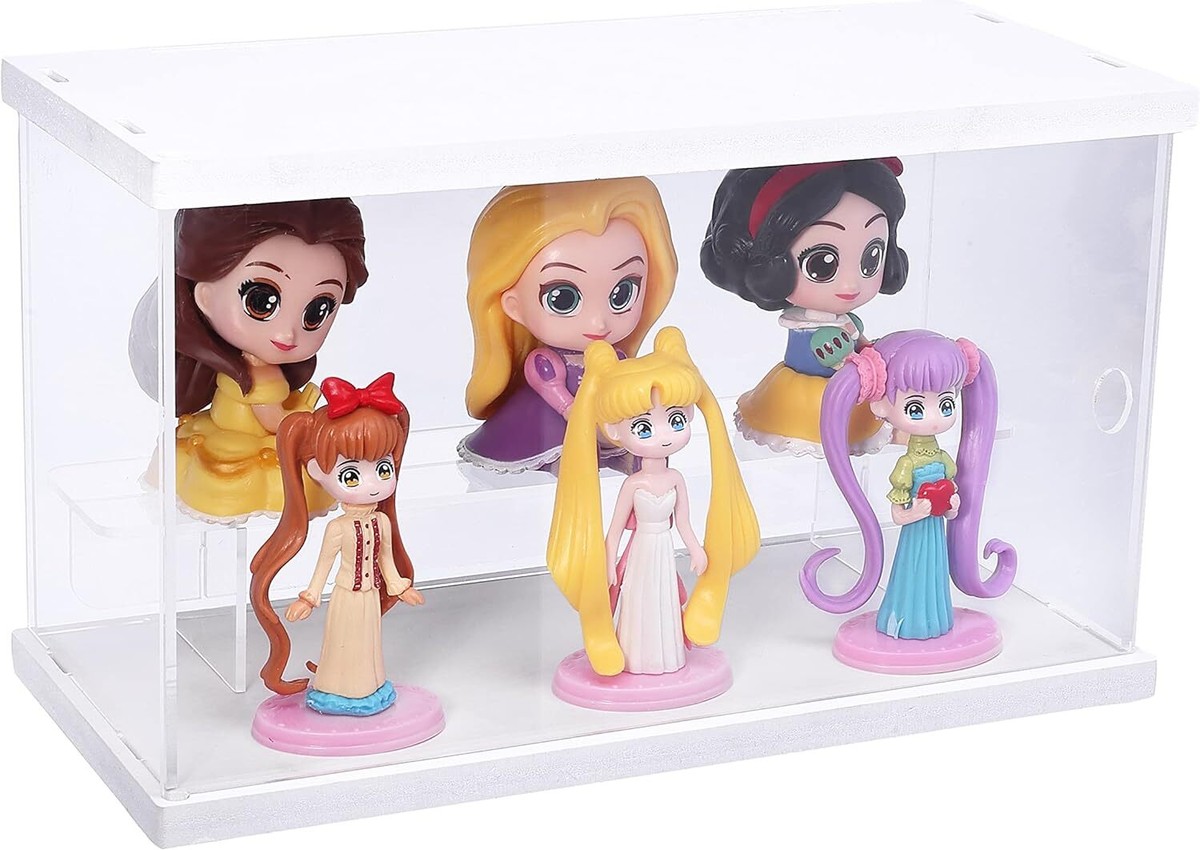 ELEpure 2 Tier Clear Acrylic Display Box Case 2Tier:9.8 x 4.5 x