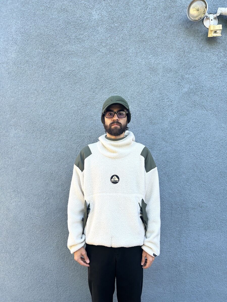 Nike ACG Ninja Fleece Balaclava White Size M Sherpa Vintage Nike ACG Ninja Fleece Balaclava White Size M Sherpa Vintage
