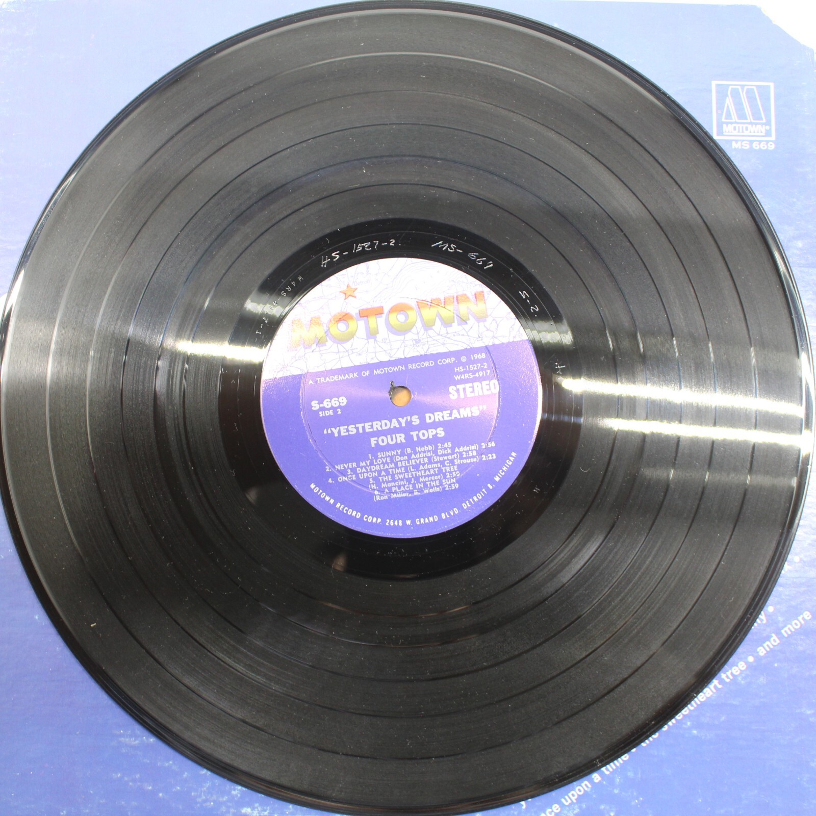 Four Tops Yesterday's Dreams Vinyl Record LP NM Album eBay