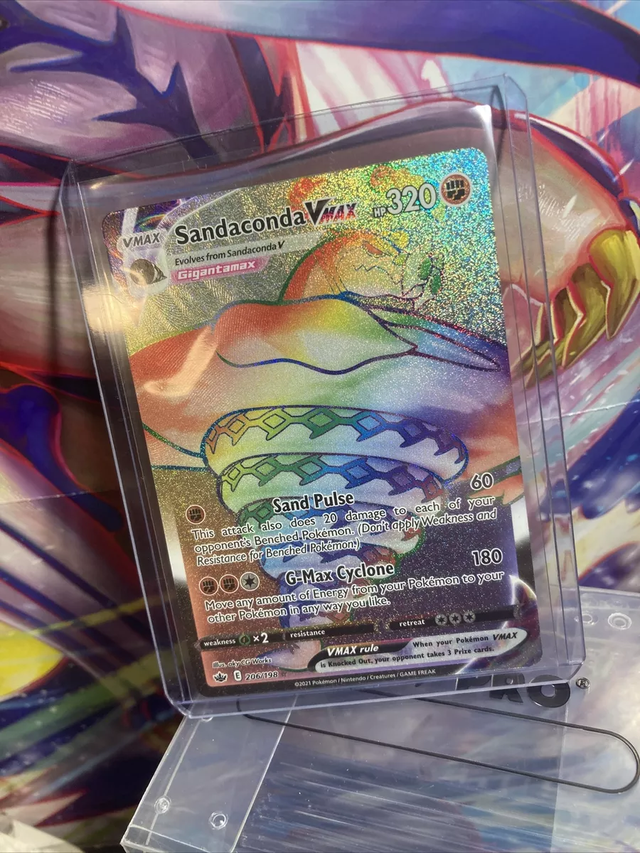 Pokémon TCG Sandaconda VMAX Chilling Reign 206/198 Holo Secret