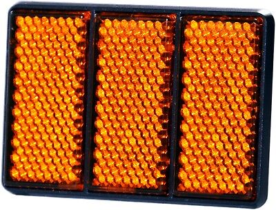 HR-IMOTION Reflektor 3D orange Rückstrahler Katzenauge 12,5 cm selbstklebend
