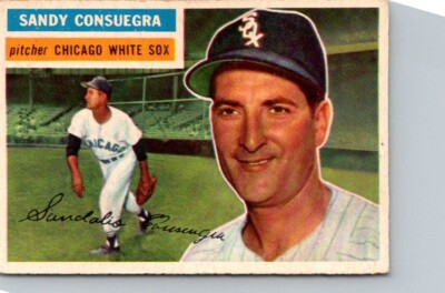 1956 TOPPS BASEBALL #265 SANDY CONSUEGRA               MID GRADE MN