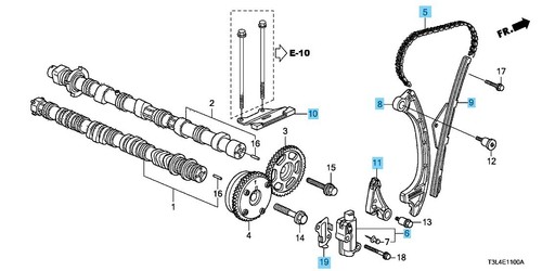 Genuine Honda / Acura Timing Chain Set - For 2008-2012 Accord 2.4L & 2009-2014 TSX 2.4L K24