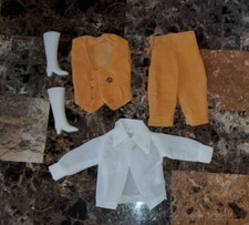 VTG 70's Barbie Clone MADDIE MOD PGD Pineapple Float 1736, Velour Vest, Kickers