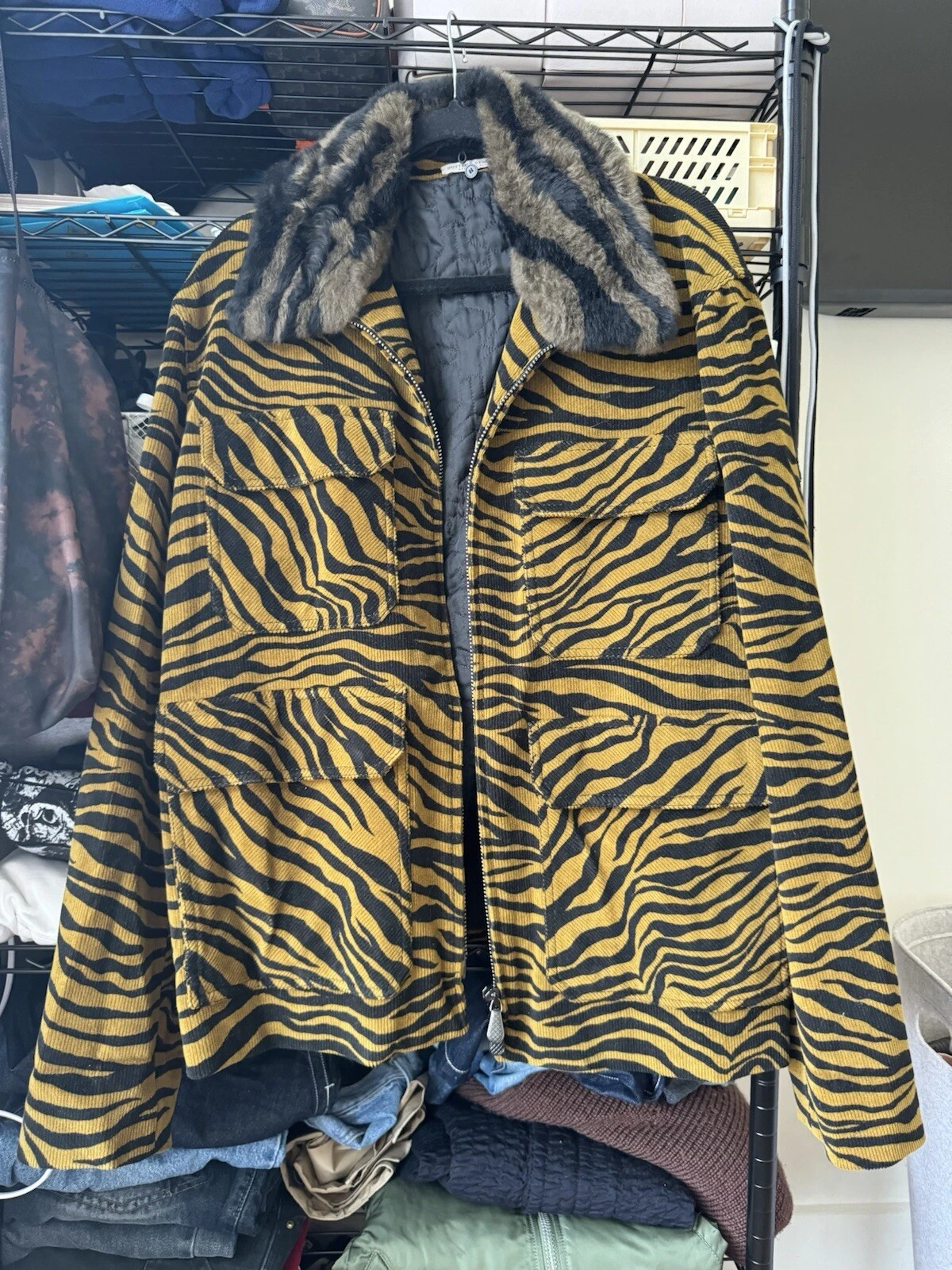 Giacca imbottita in shearling Bottega Veneta