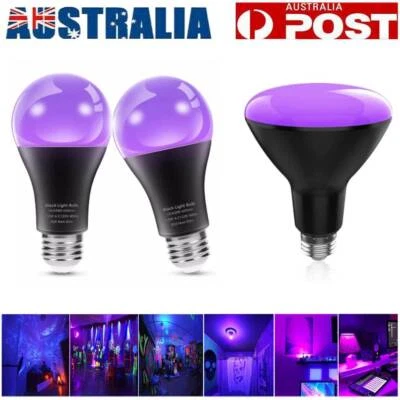 E27 9W 15W UV Black Light Bulb Fluorescent Glow in The Dark Lamps for Party Club - image 1 of 4