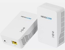 Hexicom Powerline Adapter AV 1000 Mbps ETHERNET Kit HS1000CK Dual Band 2.4G  5G