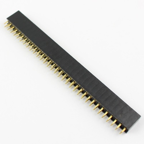 2Pcs 2.54mm Pitch 2x32 64 Pin Female Double Row Straight Header Strip Connector - Picture 2 of 5