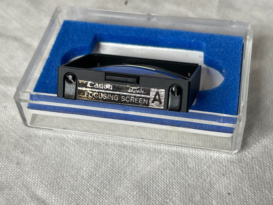 Canon F1 Focusing Screen Type A Split Image W/Case 1218 eBay