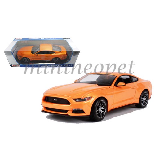 MAISTO 31197 2015 15 FORD MUSTANG GT 5.0 1/18 DIECAST MODEL CAR ORANGE - Picture 2 of 2