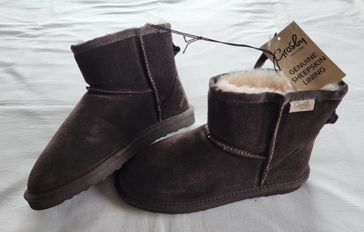 Grosby Womens Minnie Sheepskin Slipper Boots AU US Size New