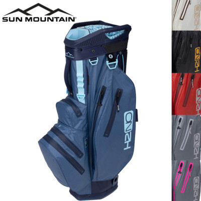 SUN MOUNTAIN H2NO LITE 14-WEGE WASSERDICHTE GOLFWAGEN TROLLEY TASCHE / NEU MODELL 2024